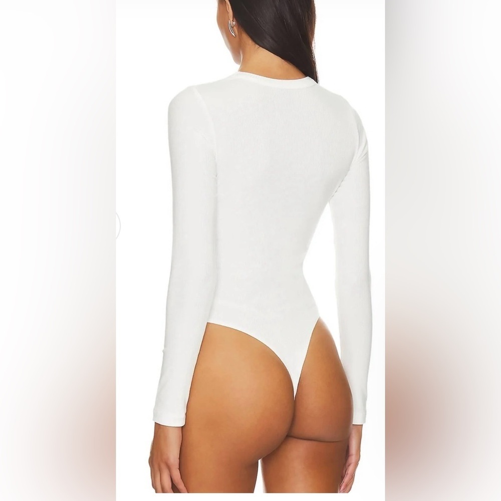 Pistola cream Ribbed Bodysuit - Picture 2 of 9